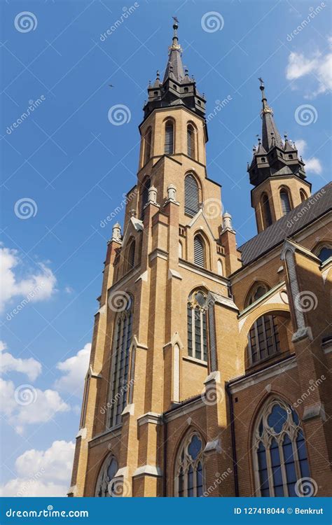 Cathedral of the Protection of the Blessed Virgin Mary in Radom Stock Photo - Image of ...