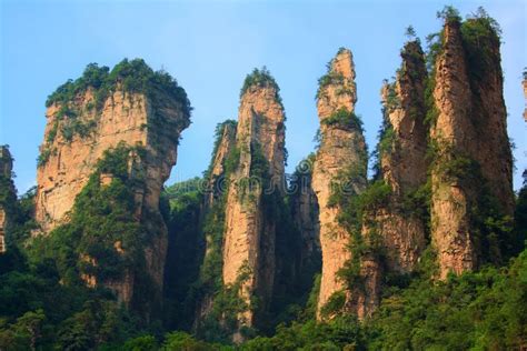 Zhangjiajie National Park, Avatar Mountains Stock Image - Image of cliff, park: 32998481