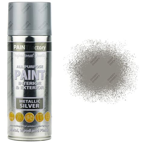 Metallic Silver Spray Paint All Purpose 400ml – Sprayster