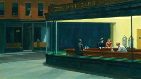 Free download | HD wallpaper: Boulevard of the Broken Dreams painting, artwork, Nighthawks ...