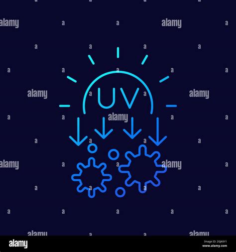 UV light for a disinfection linear icon Stock Vector Image & Art - Alamy