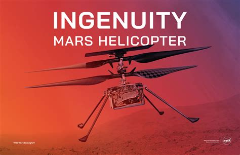 Ingenuity Mars Helicopter Poster – NASA Mars Exploration