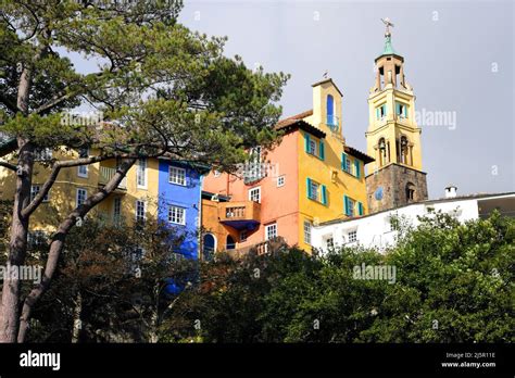 Portmeirion Village was used as a location for the 1960's cult TV series "The Prisoner" starring ...