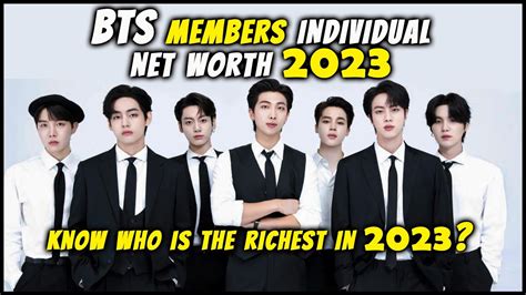 BTS members individual net worth 2023 | know who is the richest member ...