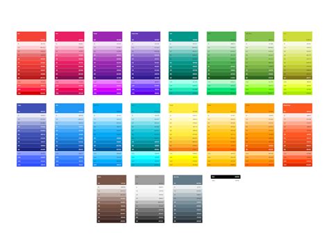 Google Material Design - Sketch Color Swatches Sketch freebie - Download free resource for ...