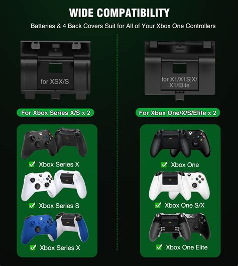 DinoFire Xbox Elite Controller Charger with Reusable 2x1800mAh Battery Pack & Kit - Walmart.com