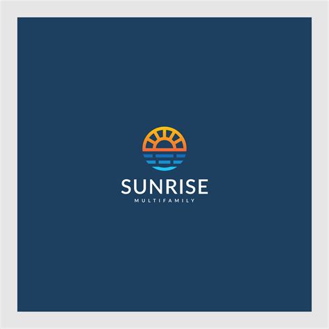 sunrise logo design 11394725 Vector Art at Vecteezy