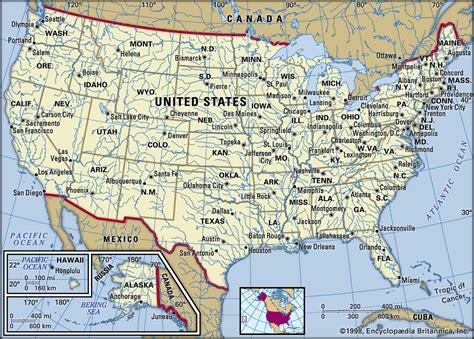 United States of America » Voyage - Carte - Plan