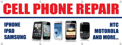 Cell Phone Smart Phone Repair Banner Sign Style 3000 For Retail Store ...