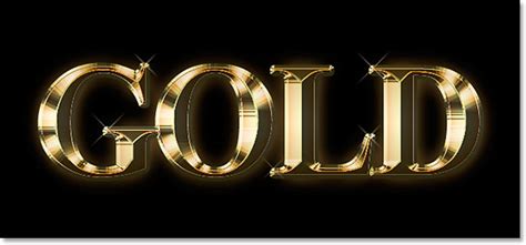 Gold Plated Text Effect In Photoshop