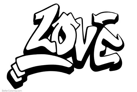 Graffiti Coloring Pages Letters Love Free Printable Coloring Pages | Porn Sex Picture