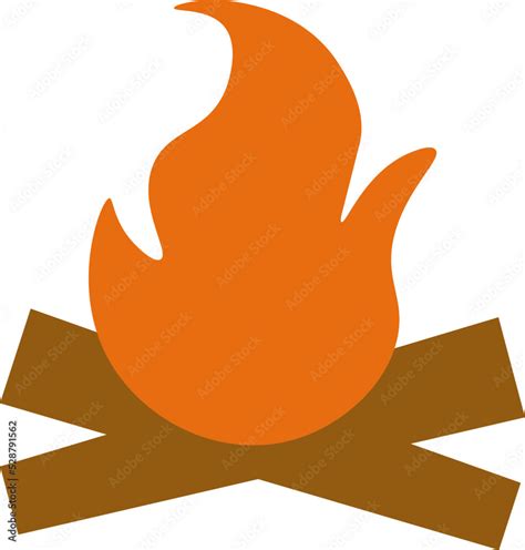 campfire vector graphic design isolated on transparent background Stock ...