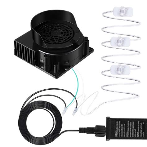 Air Blower for Inflatables 12V 1.5A Fan Blower Replacement with 3 LED Lights for Garden Yard ...