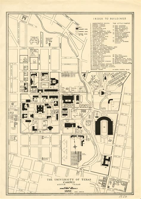 Historical Campus Maps University of Texas at Austin - Perry-Castañeda ...