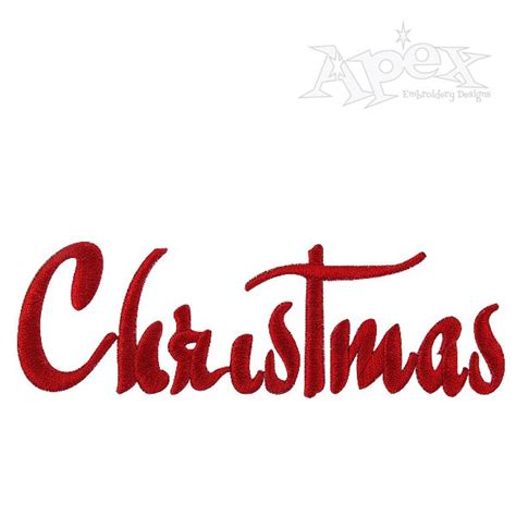 Christmas Story Embroidery Font Apex Embroidery, Embroidery Monogram ...