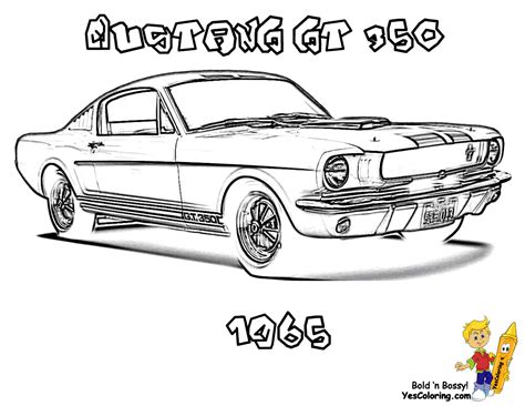 1967 Ford Mustang Coloring Pages