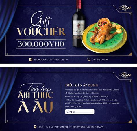 Restaurant Gift Voucher on Behance