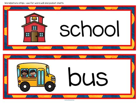 BACK to SCHOOL Vocabulary Center & Group Activities for Preschool & Kindergarten