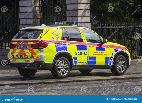 An Irish Police Car Parked on the Pavement in Dublin Editorial Image - Image of blue, city ...