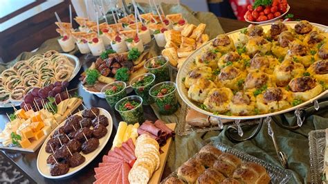 Party Appetizer Buffet Table - Galore Of Flavors - YouTube