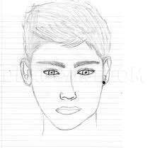 How to Draw Zayn Malik, One Direction, Coloring Page, Trace Drawing