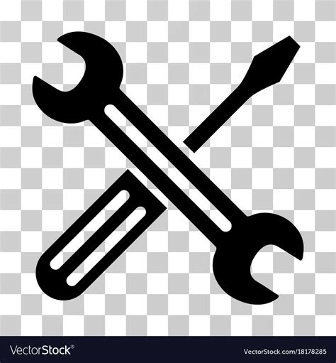 Spanner and screwdriver icon Royalty Free Vector Image