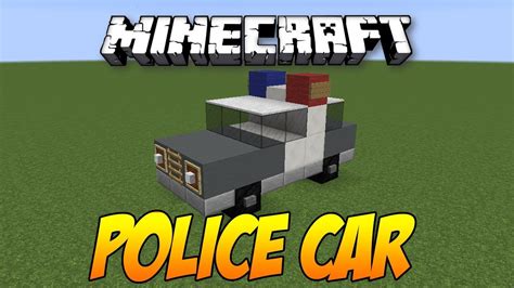 Minecraft: POLICE CAR Tutorial - YouTube