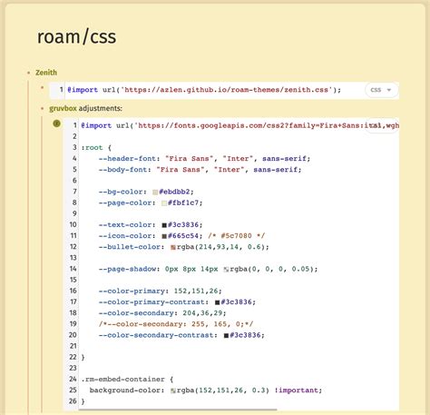 A Gruvbox Theme for Roam Research | Cortex Futura