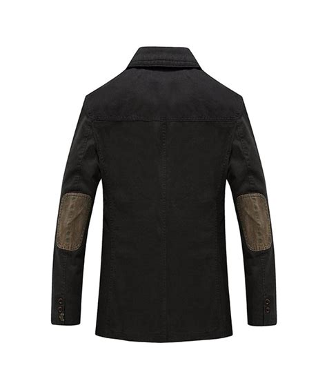 Men's Sport Coat Cotton Casual Slim Fit Elbow Patches Sports Jackets ...