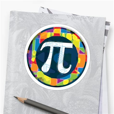 "Pi Day Symbol 4" Stickers by MudgeStudios | Redbubble