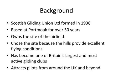 PPT - Scottish Gliding Centre Portmoak Airfield PowerPoint Presentation - ID:2734389