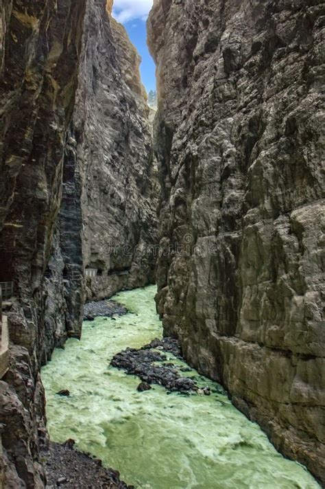 Glacier Canyon in Grindelwald, Swiss Stock Photo - Image of mountains ...