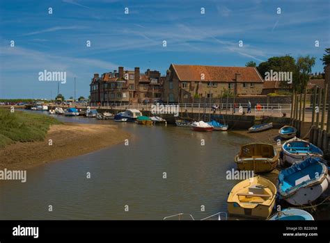 Boats on the river at Blakeney Quay, norfolk, England Stock Photo - Alamy