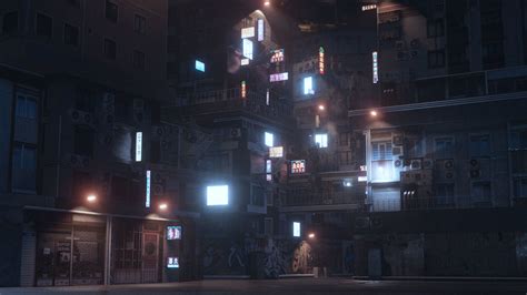 Cyberpunk Theme Environment 3D model | CGTrader