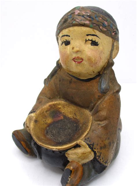 Vintage Incense Burner Ceramic Figure Old Fashioned Chinese Child Delightful! | eBay