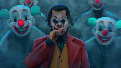 Download Joker With Clowns Wallpaper | Wallpapers.com