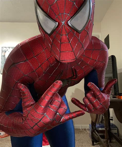 Spiderman Costume Cosplay Sam Raimi Spider Man Suit Adults | Etsy