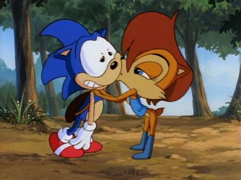 Sonicand Sally sweet kiss by Darkramiess on DeviantArt