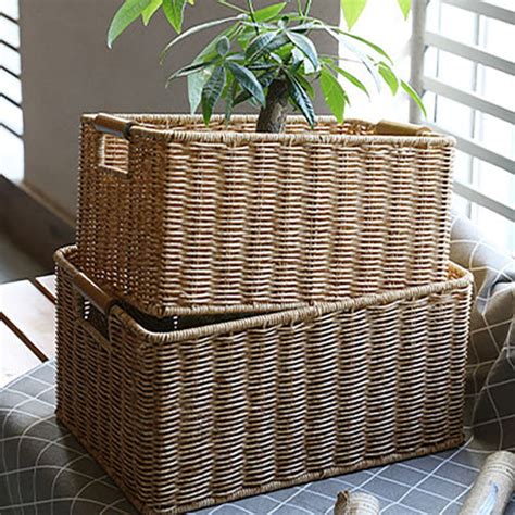 Wicker Basket Bathroom Storage | The Wicker Home®