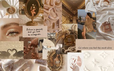 [33+] Beige Aesthetic Collage Laptop Wallpapers on WallpaperSafari