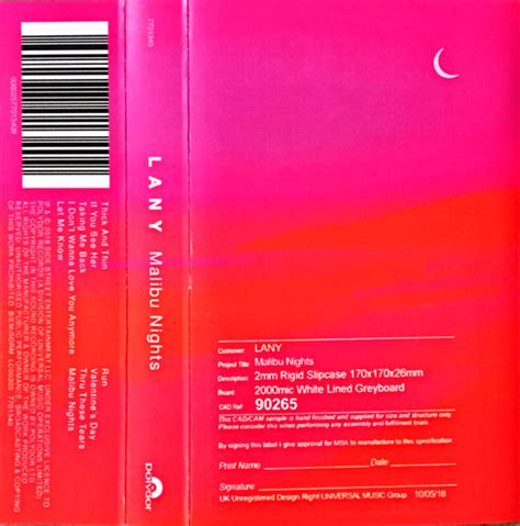 LANY – Malibu Nights – Cassette (Silver, Album), 2018 [r12841666] | Discogs