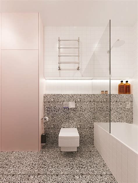 modern salmon pink bathroom design | Interior Design Ideas