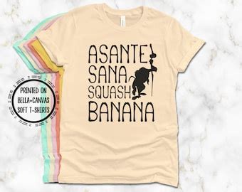 Asante Sana Squash Banana Shirt. Lion King Shirt. Rafiki - Etsy