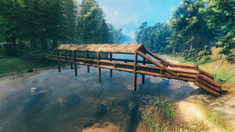 Simple Core Wood Bridge Valheim Build