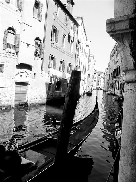 "Venice black and white" Canvas Print by rosscaughers | Redbubble