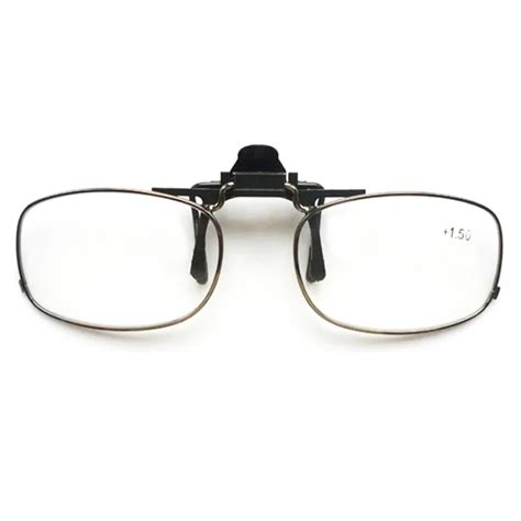 Portable Clip On Reading Glasses Men Women Clip Presbyopic Glasses ...