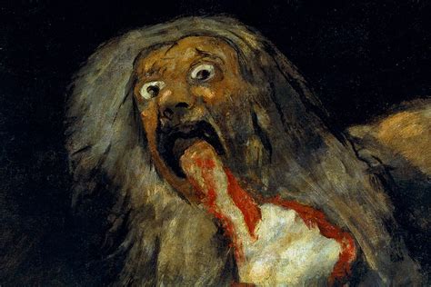 Why is Francisco Goya's The Black Paintings (A series of 14 works including "Saturn Devouring ...