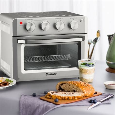 Costway 7-in-1 Air Fryer Toaster Oven 19 QT Dehydrate Convection Ovens ...