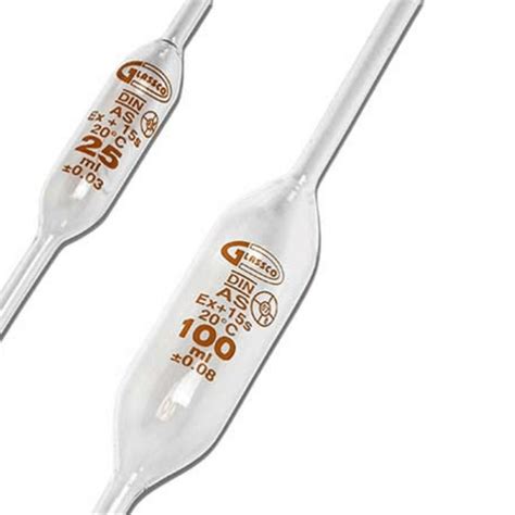 25ml Volumetric Pipettes, 1 Mark with Individual Work Certificate, PK5