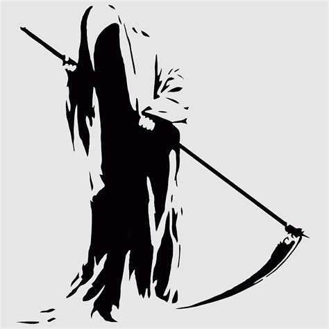 Grim Reaper, airbrush, Stencil, Death, fantasy, Silhouette, tshirt ...